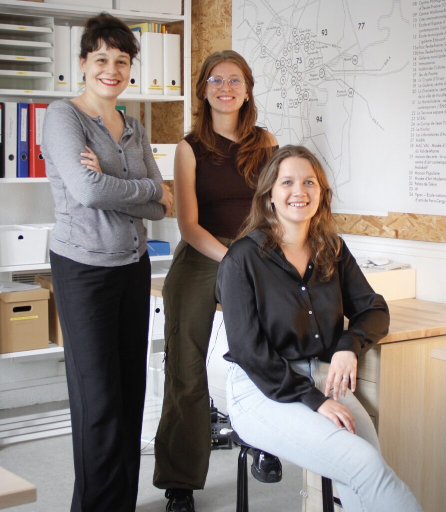 Lucine Charon, Elise Préault et Mathilde Fraleu, septembre 2025 ©TRAM